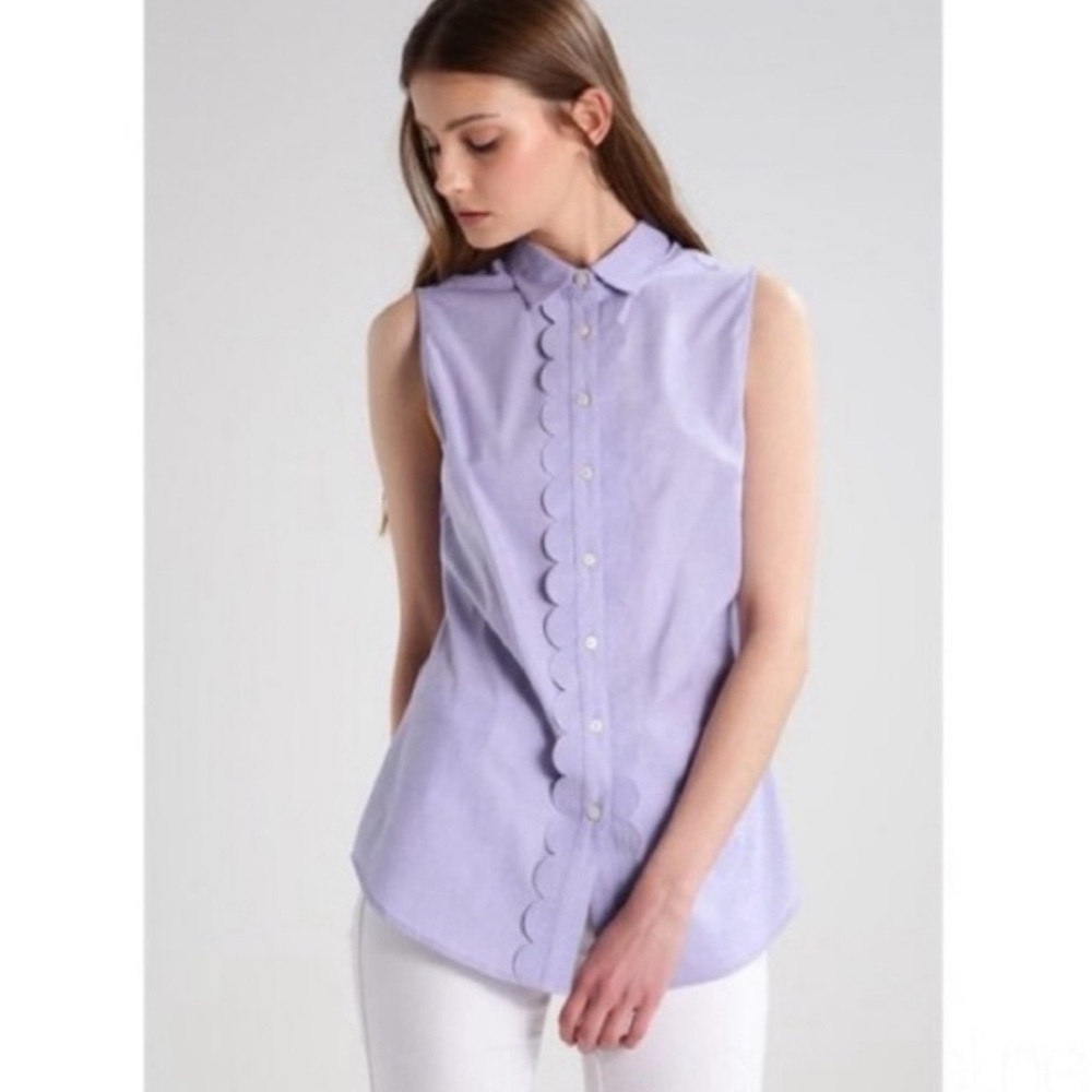 Banana Republic Sleeveless Riley Button Front Shirt Size 12